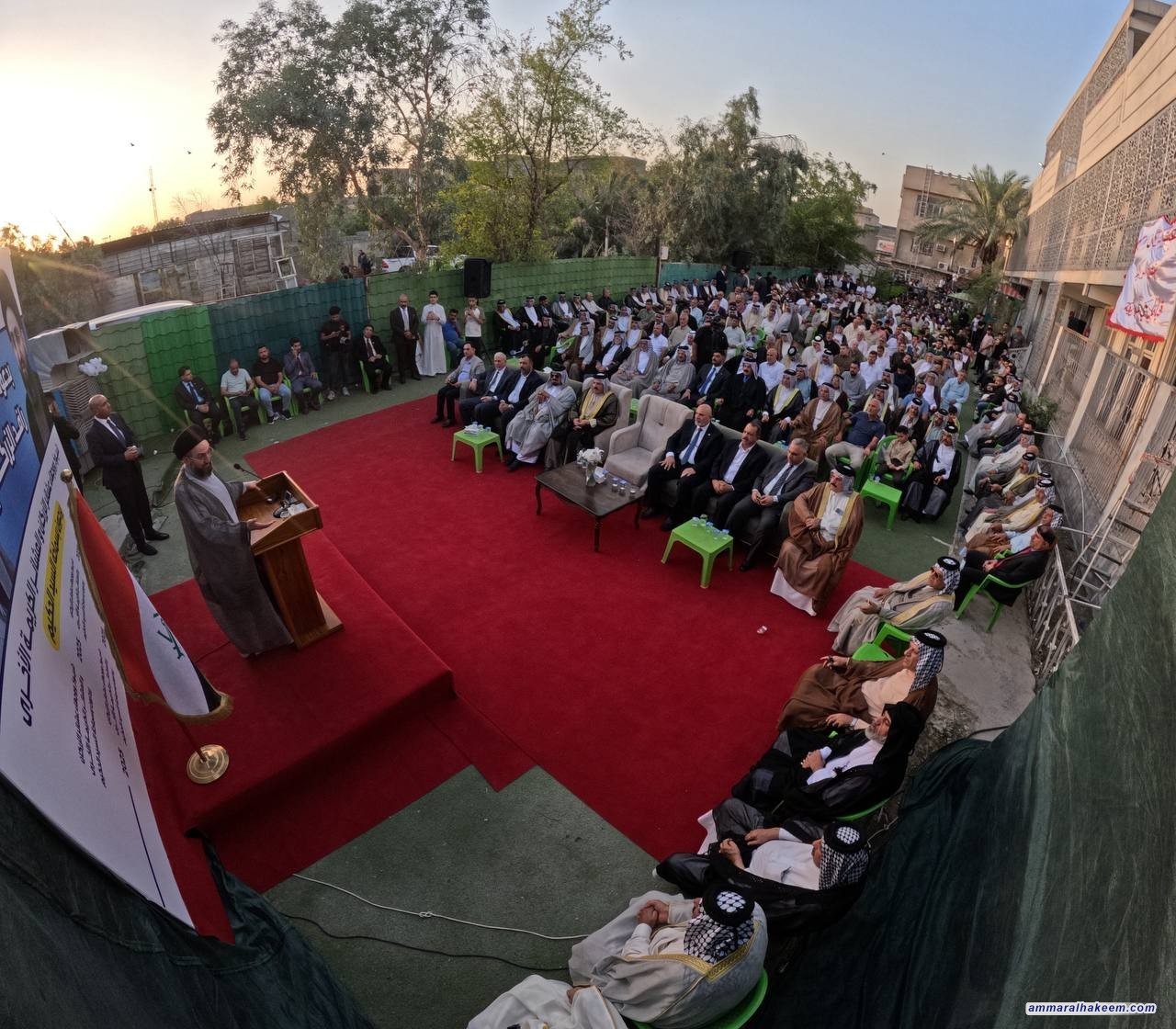 السيد الحكيم يلتقي وجهاء الزرگان والكمالية ويشدد على أهمية المشاركة الواعية في الانتخابات المقبلة