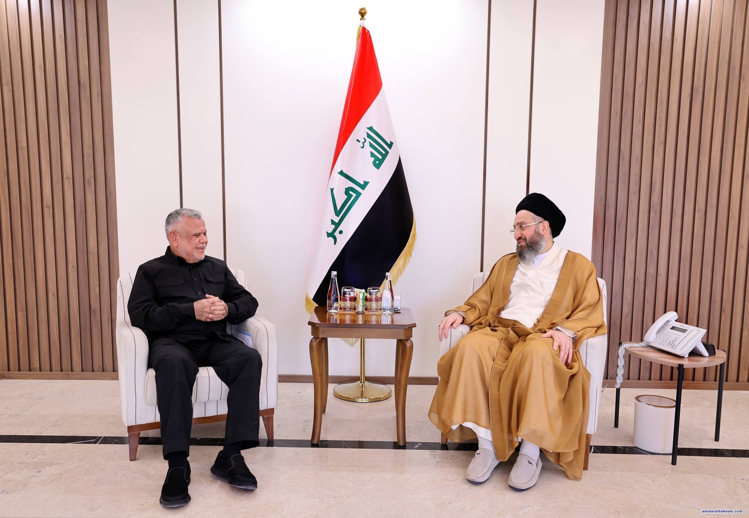 Sayyid Al-Hakeem Receives Badr Organization Secretary-General, Discusses Political Developments
