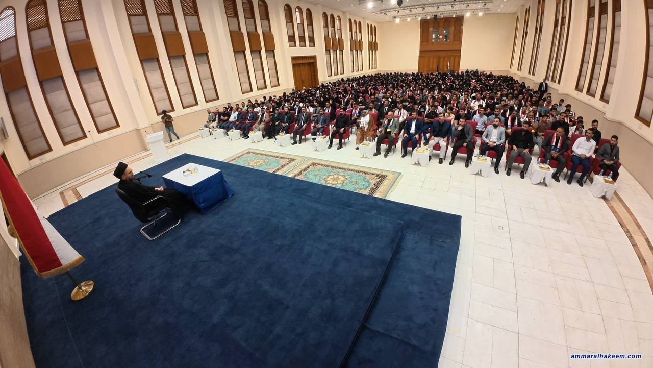 Sayyid Al-Hakeem Meets “Israr Gathering” Supporters, Stresses Electoral Awareness, to Combat Negative Phenomena