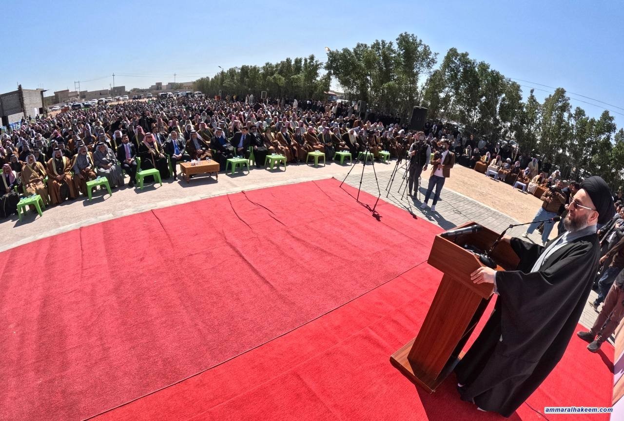 Sayyid Al-Hakeem Meets Safwan Tribal Sheikhs, Dignitaries, Emphasizes Supporting Basra, Strengthening National Unity Importance
