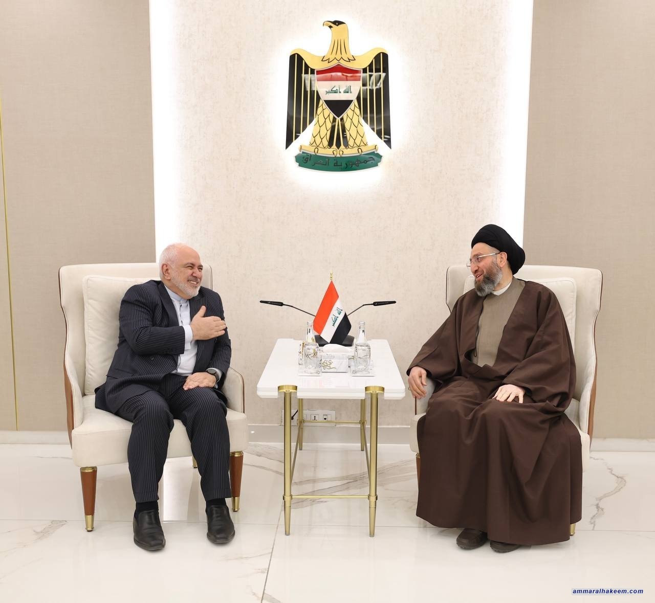 Sayyid Al-Hakeem Receives Iranian Former Foreign Affairs Minister, Discuses Political Updates, Bilateral Ties