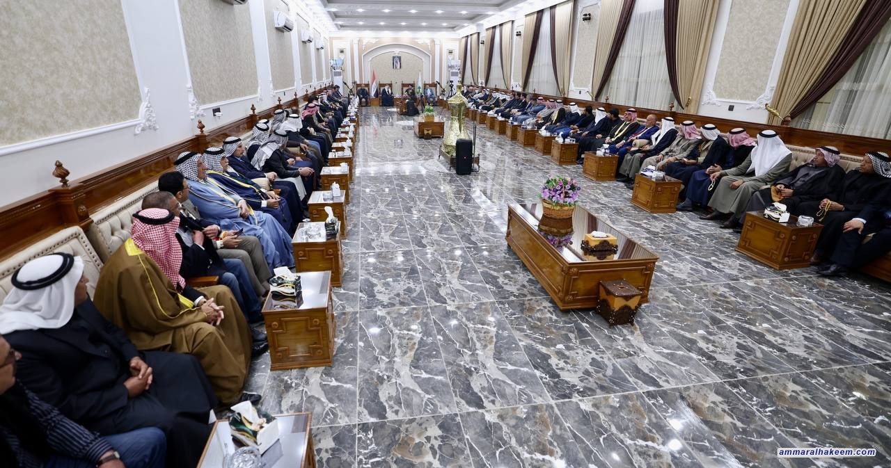Sayyid Al-Hakeem Meets Leaders of Al-Matawha Tribe in Nineveh, Emphasizes Social Unity and Managing Diversity