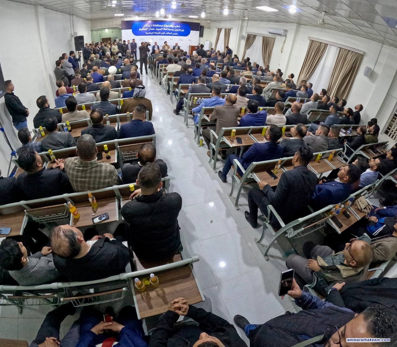 السيد الحكيم يؤكد على ضرورة تعزيز الاستقرار والتنمية في العراق خلال جولة في محافظة ذي قار