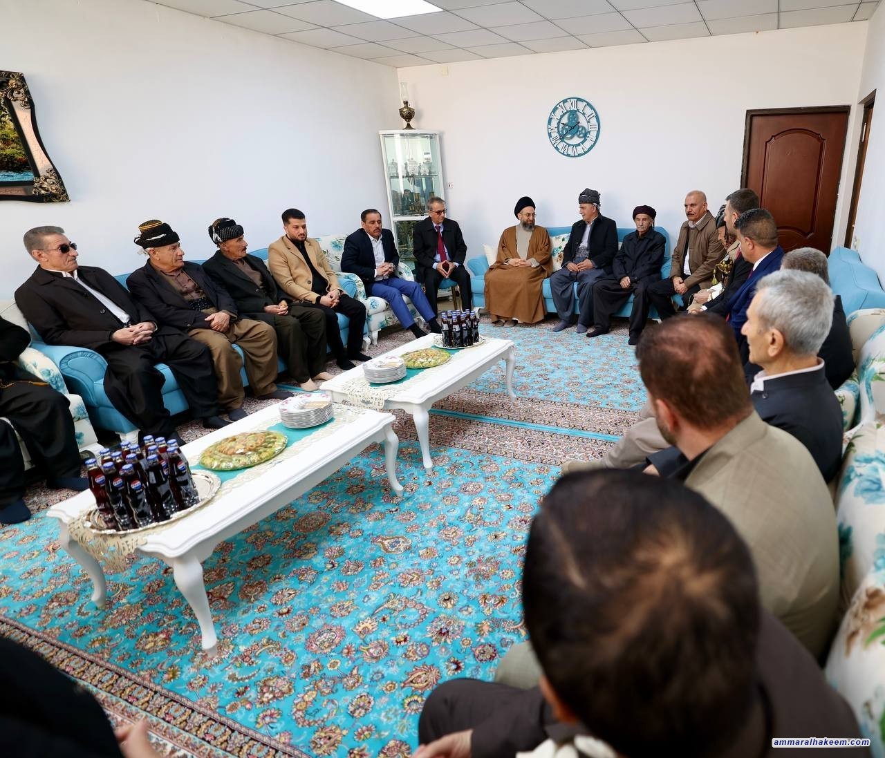 Sayyid Al-Hakeem Visits Nawroli Tribe Sheikh in Halabja, Stresses Honoring Halabja’s People