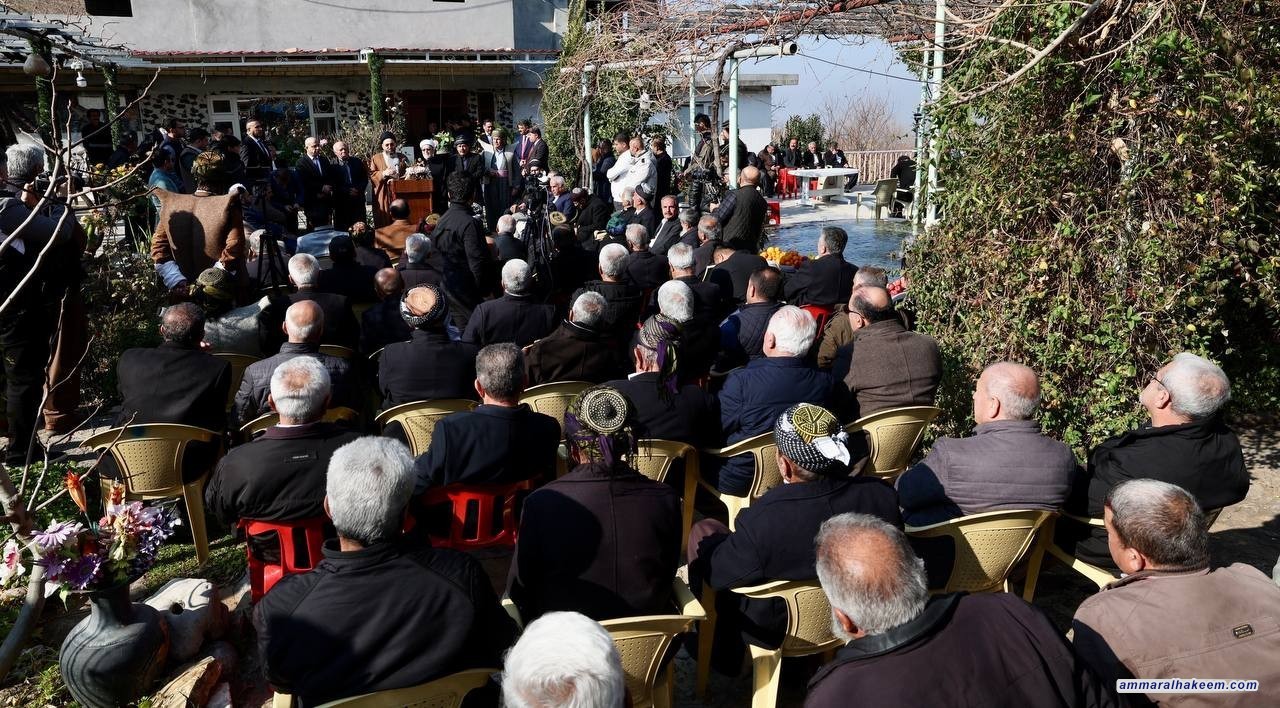 Sayyid Al-Hakeem Visits Hawrami Tribe Sheikh in Halabja, Highlights Arab-Kurd Ties