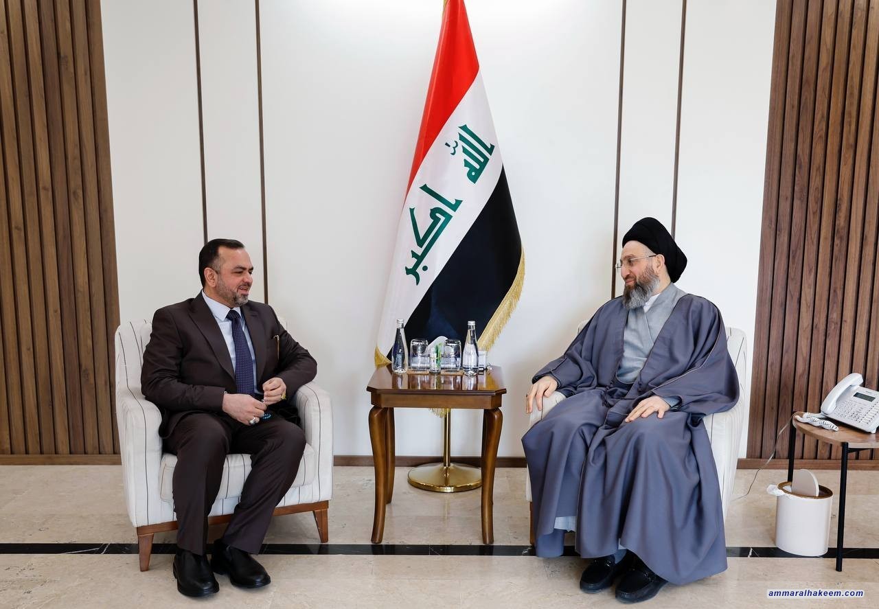 Sayyid Al-Hakeem Meets Al-Nahj Al-Watni Alliance Head, Stresses Political Consensus to Address Economic Challenges