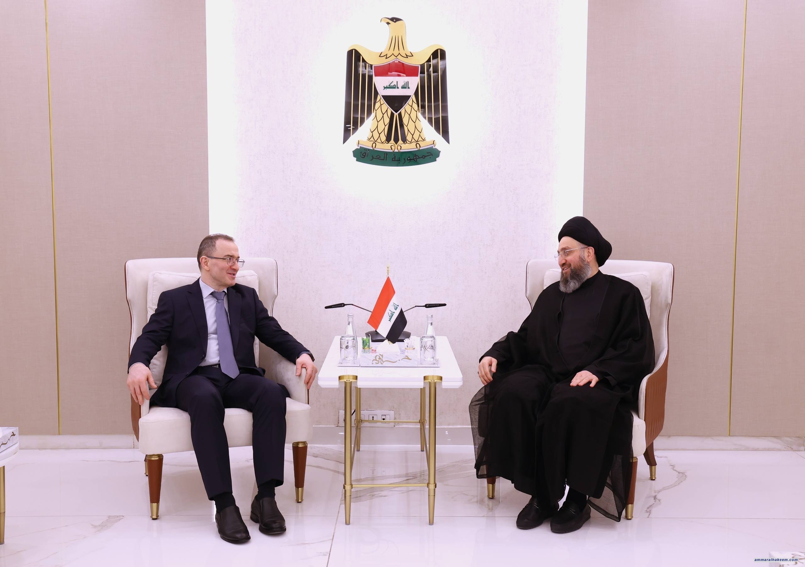 السيد الحكيم يبحث مع السفير الروسي العلاقات الثنائية ومستجدات المشهد الإقليمي