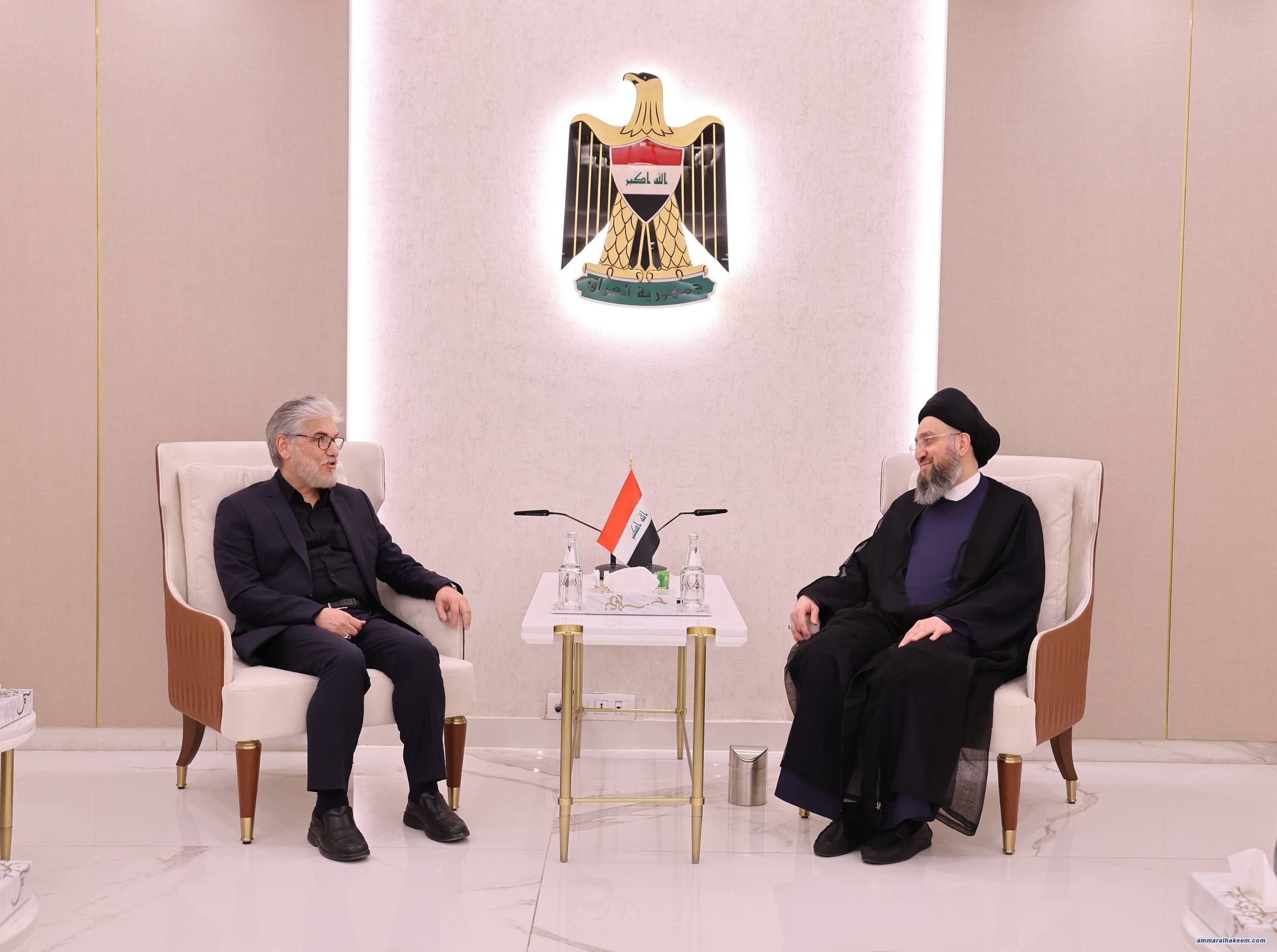 السيد الحكيم يؤكد أهمية توأمة الجامعات العراقية والإيرانية وتبادل الخبرات العلمية