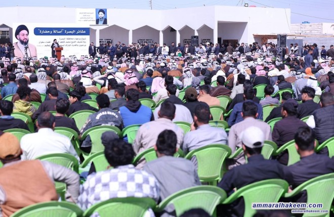 تقرير مصور .. جولة السيد الحكيم في محافظة البصرة للايام 18 – 19 – 20 / 2 /2025