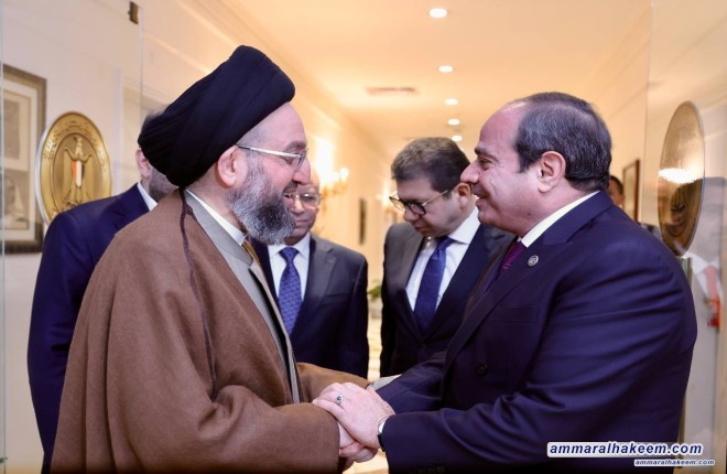 تقرير مصور .. زيارة السيد الحكيم  الى جمهورية مصر العربية يومي 25 - 26 /2/ 2025م