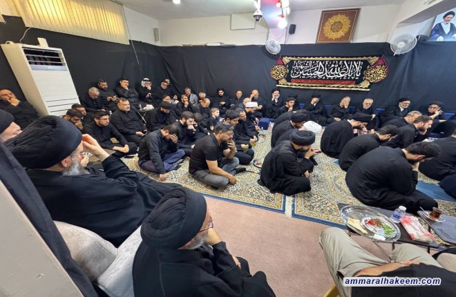 تقرير مصور .. سماحة السيد الحكيم يزور العديد من مجالس العزاء في النجف الأشرف