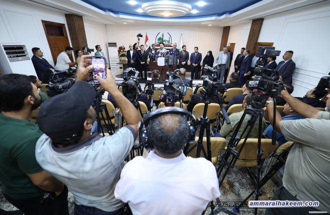 السيد الحكيم يشيد بجهود النجف في معالجة أزمة السكن ودعم مشاريع التنمية