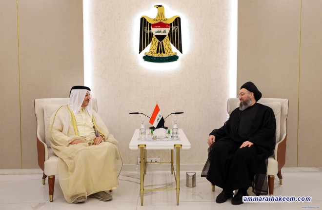 السيد الحكيم يستقبل الشيخ رافع المشهداني ويؤكد أهمية دور العشائر في حماية الاستقرار